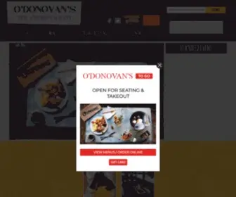 Odonovansbar.com(O'Donovan's Pub And Restaurant Home) Screenshot