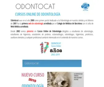 Odontocat.com(Cursos Online de Odontología) Screenshot