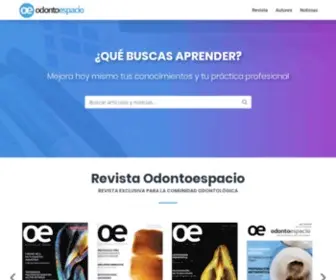 Odontoespacio.net(Web exclusiva para la comunidad odontológica) Screenshot