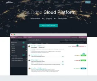 Odoo.sh(The Odoo Cloud Platform) Screenshot