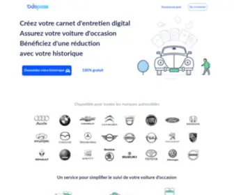 Odopass.com(Assurance auto et Historique voiture d'occasion) Screenshot