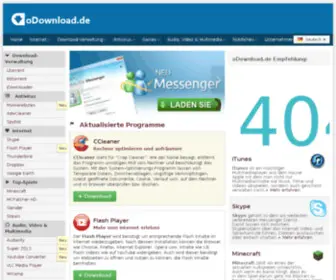Odownload.de(Ausgewählte Software Downloads) Screenshot