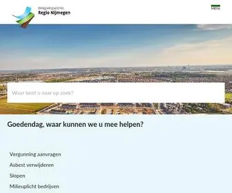 OdregionijMegen.nl(Vergunningen, toezicht en handhaving) Screenshot