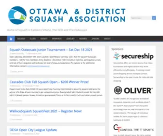 Odsa.ca(Ottawa & District Squash Association) Screenshot