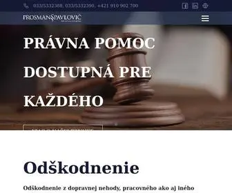 Odskodnenie-Advokat.sk(Úvod) Screenshot