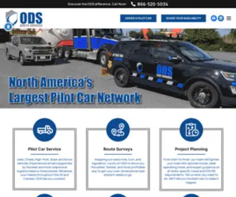 Odsna.com(ODS North America's largest pilot car provider and network) Screenshot