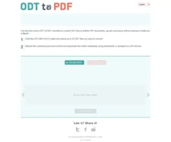 ODT2PDF.com(ODT to PDF) Screenshot