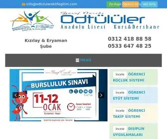 Odtululeraktifegitim.com(Ankara DershaneOdt) Screenshot