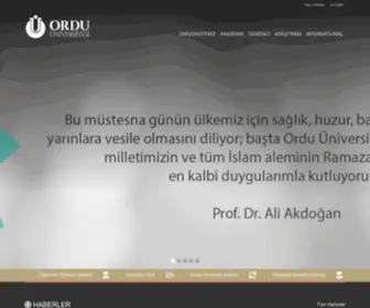 Odu.edu.tr(T.C. Ordu Üniversitesi) Screenshot