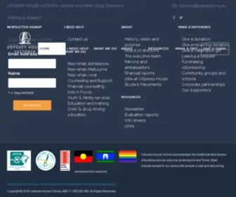 Odyssey.org.au(Odyssey House Victoria) Screenshot