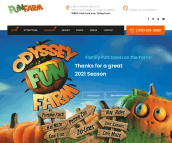 Odysseyfunfarm.com(Tinley Park) Screenshot