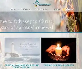 Odysseyinchrist.com(Christian Spiritual Formation Retreats & Seminars) Screenshot