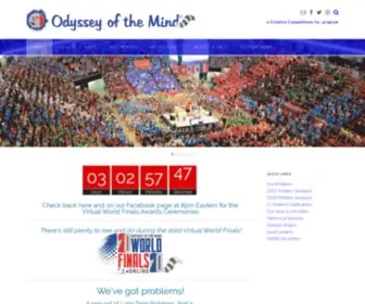 Odysseyofthemind.com(Odyssey of the Mind) Screenshot