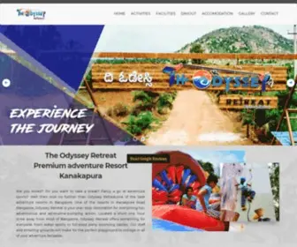 Odysseyretreat.in(Odyssey Retreat Adventure Resort in Bangalore) Screenshot