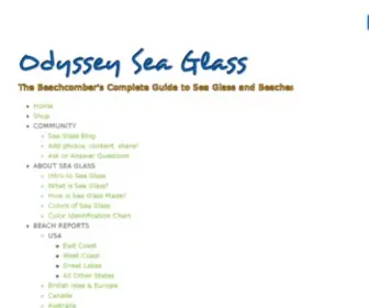 Odysseyseaglass.com(Sea glass) Screenshot