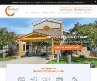 Odysseyvetcare.com(Odyssey Veterinary Clinic) Screenshot