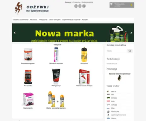 Odzywkidlasportowcow.pl(Energia, minerały i nawodnienie) Screenshot