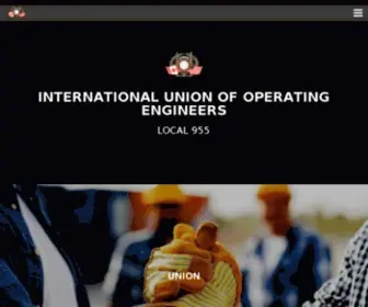 OE955.com(International Union of Operating Engineers Local No) Screenshot