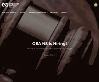 Oeans.ca(Employer Advisor Nova Scotia) Screenshot