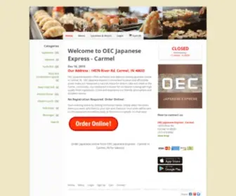 Oeccarmel.com(Order Japanese online from OEC Japanese Express) Screenshot