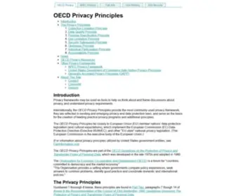 OeCDprivacy.org(OECD Privacy Principles) Screenshot