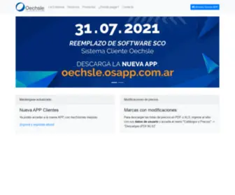 Oechsle.com.ar(Oechsle S.A) Screenshot