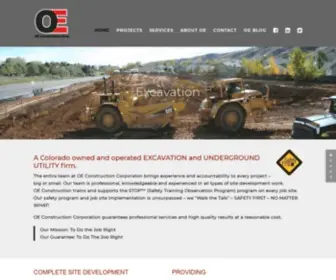 Oeconstruct.com(OE Construction) Screenshot