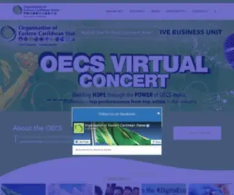 Oecs.org(The Organisation of Eastern Caribbean States (OECS)) Screenshot