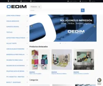 Oedim.com(Imprenta digital online gran formato) Screenshot