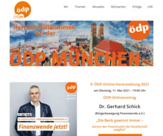 Oedp-Muenchen.de(ÖDP Stadtverband München) Screenshot