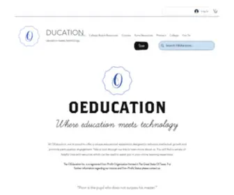 Oeducation.org(Home) Screenshot