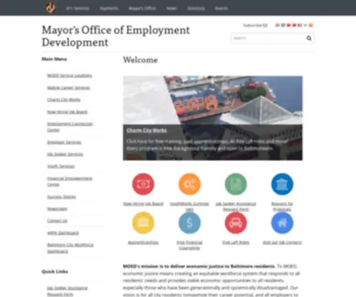 Oedworks.com(Baltimore City Office of Employment Development) Screenshot