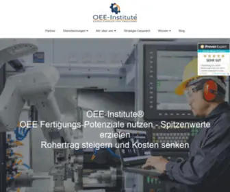 Oee-Institute.de(Overall Equipment Effectiveness (OEE)) Screenshot
