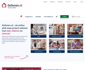 Oefenen.nl(Op kun je online oefenen met taal) Screenshot