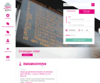 Oeffis.com(Alles rund um Bus & Tickets im Nahverkehr Hameln) Screenshot