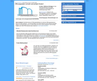 Oeffnungszeitenbuch.de(ÖffnungszeitenBuch) Screenshot