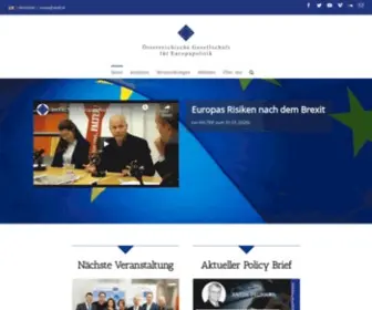 Oegfe.at(Österreichische Gesellschaft für Europapolitik) Screenshot