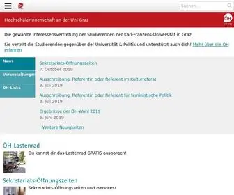 Oehunigraz.at(ÖH Uni Graz) Screenshot