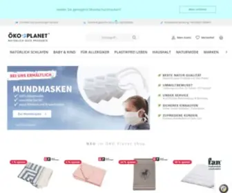 Oeko-Planet.com(Natürliche Produkte ❤ achten Mensch & Umwelt) Screenshot