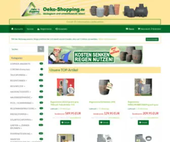 Oeko-Shopping.de(Der Regenwasser) Screenshot