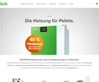 Oekofen.de(Pelletheizung von ÖkoFEN) Screenshot