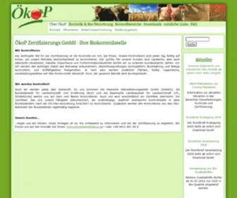 Oekop.de(ÖkoP Zertifizierungs GmbH) Screenshot