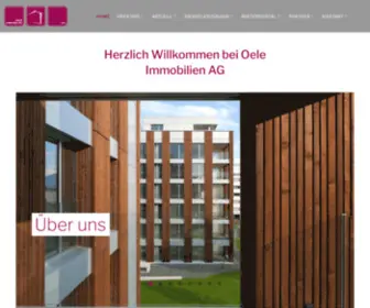 Oele-Immo.ch(Oele Immobilien AG) Screenshot