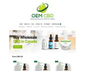 Oemcbd.ca(OEM CBD) Screenshot