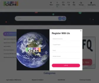 Oemindia.com(Indian's Largest online business 2 business marketplace for buyers and suppliers. OEM India) Screenshot