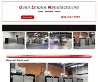 Oemoven.com(Ovens for Quality Production) Screenshot