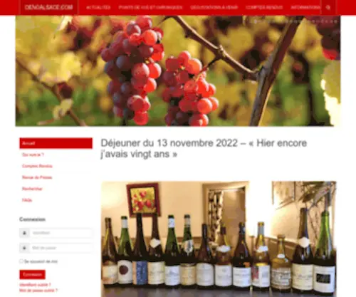 Oenoalsace.com(Bienvenue sur) Screenshot