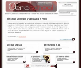 Oenoschool.com(Cours et dégustation de vin à Paris) Screenshot