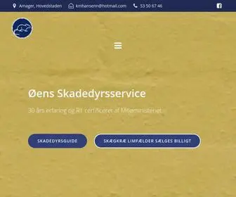 Oensskadedyrsservice.dk(Front Page) Screenshot