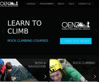 Oenz.co.nz(Outdoor Education New Zealand) Screenshot